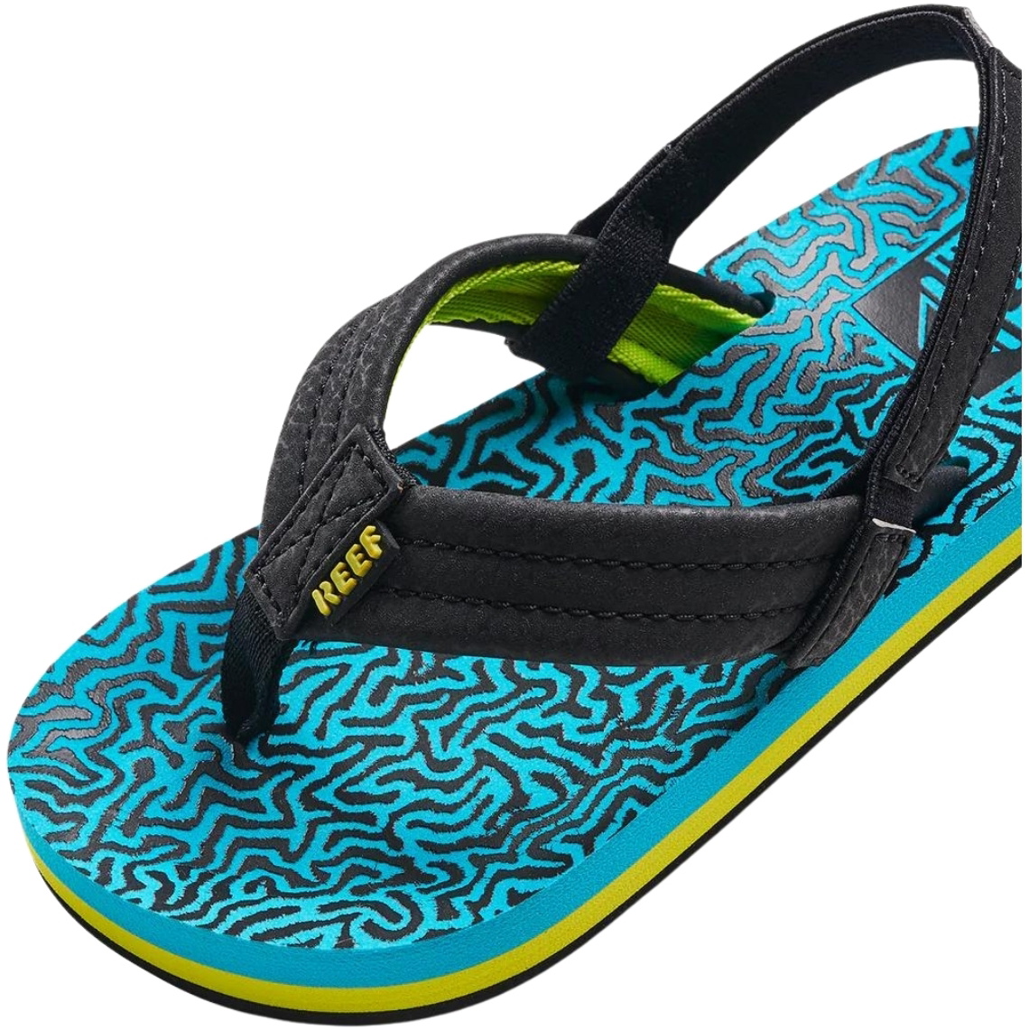 Reef Toddler Little Ahi Flip Flops / Sandals CJ2840 - Blue Coral